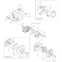 Air Cleaner and Muffler Assembly for Yanmar L70AE Engine