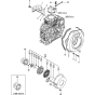 Cooling and Starting Device Assembly for Yanmar L70AE Engine