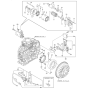 Starting Motor and Dynamo Assembly for Yanmar L70N Engine