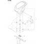 Blade Motor & Cutting Equipment Assembly for Husqvarna LC 247iX Lawn Mowers