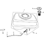 Tank Comp Fuel Assembly for Loncin LC154F-1 without Oil Alarm (87cc, 2.8hp) Twin Series Engine