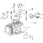 Crankcase Assembly for Loncin LC1P65FA (159cc, 4hp) V-Shaft Engine