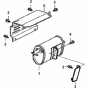 Muffler Assembly for Loncin LC3000-F Generator