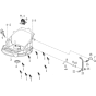 Crankcase Cover Assembly for Loncin LC360 Tiller