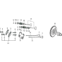 Gas Distribution Adjustment Assembly for Loncin LC5000-F Generator