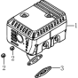 Muffler Assembly for Loncin LC50ZB60-4.5Q - 2 Inch High Pressure Pump 