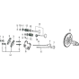 Gas Distribution Adjustment Assembly for Loncin LC6500D-F Generator