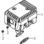 Muffler Assembly for Loncin LC750 Tiller