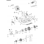 Cutting Deck Assembly for Husqvarna LE116R Consumer Lawn Mower