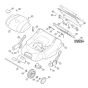 Housing, Front Axle Assembly for Stihl/ Viking LE 540 Electric Lawn Scarifiers