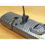 Rechargeable 360Deg. Inspection Lamp 2W COB + 1W LED Carbon Fibre Effect Sealey Part No. LED3601CF