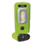 Rechargeable 360Deg. Inspection Lamp 2W COB + 1W LED Green Lithium-Polymer Sealey Part No. LED3601G