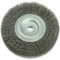 Wheel Brush D125mm x W29-31 x 40 Bore Set 2 Steel Wire 0.30 by Lessmann - 334.163