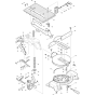 Stand Assembly for Makita LH1040 Mitre Saw