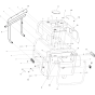 Frame and Cowl Assy for Atlas Copco LP13-30 EU Power Packs (from s/n BGF024738 onwards)