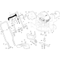 Handle & Conrtols Assembly for Husqvarna M145 Lawn Mowers