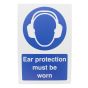 Ear Protection Safety Sign, Size 240mm x 360mm, Foamex (3mm)