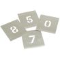 Plain Metal Stencils - 0 to 8 Number Set