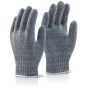 Mixed Fibre Gloves One Size Light Weight 70/30 Cotton Polyester Blend Grey