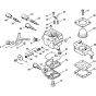 Carburetor C1Q-S202, C1Q-S93 Assembly for Stihl MM55 / M55 C MultiSystem