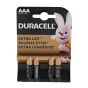 4 Pack Industrial by Duracell Alkaline Batteries - Size: AAA Voltage: 1.5V