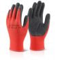 Multi Purpose Latex Glove Polyester Knitted Base Latex Coated Palm Black XL