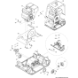 Baseplate Assembly for Wacker MPU29A 5000630244 (Petrol) Rev. 102 Reversible Plate Compactors