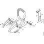 Handle frame, Tools Assembly for Stihl 018 Gasoline Chainsaws