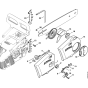 Chain sprocket cover Assembly for Stihl 019T Gasoline Chainsaws