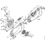 Fan housing Assembly for Stihl 019T Gasoline Chainsaws