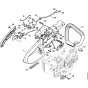 Handle housing 020 Assembly for Stihl 020 020T Gasoline Chainsaws