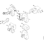 Carburetor box cover Assembly for Stihl 024 Gasoline Chainsaws