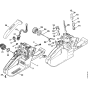 Tank housing Assembly for Stihl 024 Gasoline Chainsaws