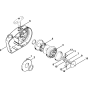 Rewind starter 11.68 Assembly for Stihl 041FB Gasoline Chainsaws