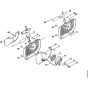 Rewind starter Assembly for Stihl 044 Gasoline Chainsaws