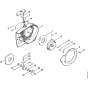 Rewind starter Assembly for Stihl 045 Gasoline Chainsaws