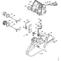 Tank housing Assembly for Stihl 066 Gasoline Chainsaws