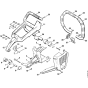 Shroud, Handle frame Assembly for Stihl 075 Gasoline Chainsaws