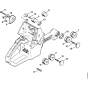 AV system Assembly for Stihl 088 Gasoline Chainsaws