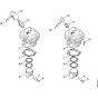 Cylinder Assembly for Stihl 08S Gasoline Chainsaws