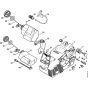 Motor housing Assembly for Stihl MS191T Chainsaws