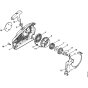 Rewind starter Assembly for Stihl MS192C Chainsaws