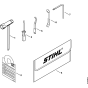 Tools & Extras Assembly for Stihl MS192T MS192TC Chainsaws