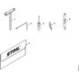 Tools & Extras Assembly for Stihl MS201 MS201C Chainsaws