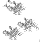 Motor housing Assembly for Stihl MS231 MS231C MS251 MS251C Chainsaws