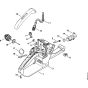 Tank housing Assembly for Stihl MS240 Chainsaws