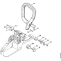 AV system Assembly for Stihl MS240 Chainsaws