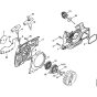 Fan housing & rewind starter for Stihl MS270 MS270C MS280 MS280C Chainsaws