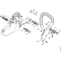 AV system & Handlebar Assy for Stihl MS270 MS270C MS280 MS280C Chainsaws