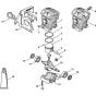 Cylinder MS 310 Assembly for Stihl MS310 Chainsaws